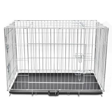 Foldable Metal Dog Bench XL - Secure & Compact Canine Crate