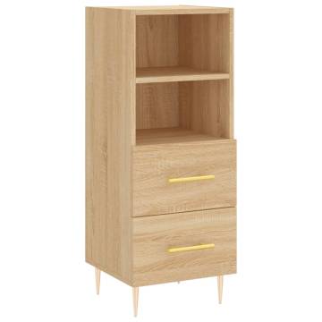 Stylish Highboard Sonoma Oak - 34.5x34x180 cm | Hipo Market