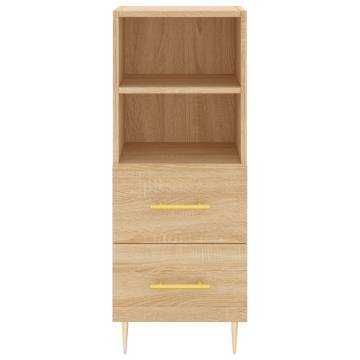 Stylish Highboard Sonoma Oak - 34.5x34x180 cm | Hipo Market