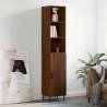 Highboard Brown Oak 34.5x34x180 cm Engineered Wood Colour brown oak Quantity in Package 1 Model 1 door 