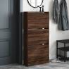 Shoe Cabinet Brown Oak 60x21x125.5 cm - Stylish Storage