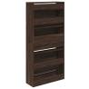 Shoe Cabinet Brown Oak 60x21x125.5 cm - Stylish Storage