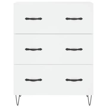 Stylish Highboard White 69.5x34x180 cm - Durable & Elegant