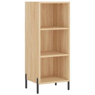 Stylish Highboard Sonoma Oak - 34.5x34x180 cm | Hipo Market