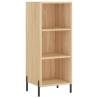 Stylish Highboard Sonoma Oak - 34.5x34x180 cm | Hipo Market