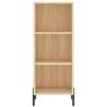 Stylish Highboard Sonoma Oak - 34.5x34x180 cm | Hipo Market