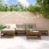 6 Piece Garden Lounge Set - Honey Brown Solid Pine Wood