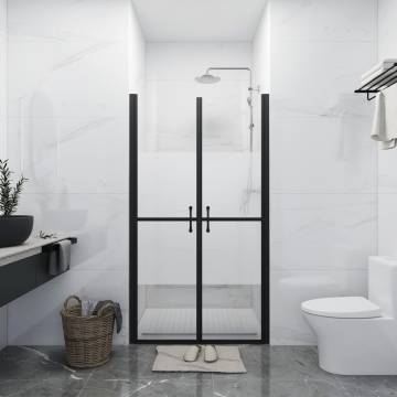 Stylish Half Frosted Shower Door ESG (78-81)x190 cm | HIPO Market