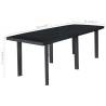 Garden Table Anthracite 216x90 cm - Durable & Weather Resistant