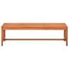 Garden Bench 130 cm Solid Eucalyptus Wood | Hipomarket UK