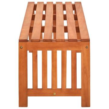 Garden Bench 130 cm Solid Eucalyptus Wood | Hipomarket UK