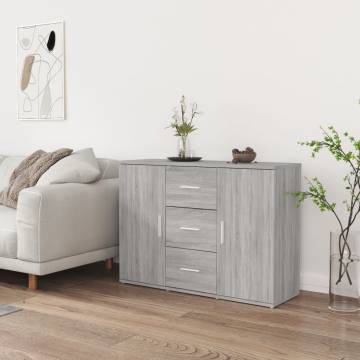 Elegant Grey Sonoma Sideboard - 91x29.5x65 cm | HipoMarket