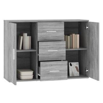 Elegant Grey Sonoma Sideboard - 91x29.5x65 cm | HipoMarket