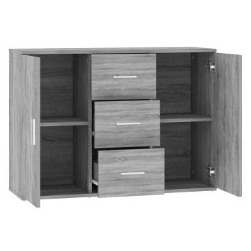 Elegant Grey Sonoma Sideboard - 91x29.5x65 cm | HipoMarket