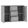 Elegant Grey Sonoma Sideboard - 91x29.5x65 cm | HipoMarket