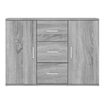 Elegant Grey Sonoma Sideboard - 91x29.5x65 cm | HipoMarket