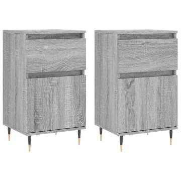 Trendy Grey Sonoma Sideboards - 2 pcs | HipoMarket