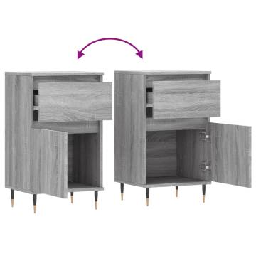 Trendy Grey Sonoma Sideboards - 2 pcs | HipoMarket