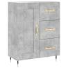 Elegant Highboard in Concrete Grey - Stylish Storage Solution