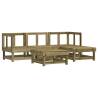 5 Piece Garden Lounge Set - Impregnated Pine Wood | HipoMarket