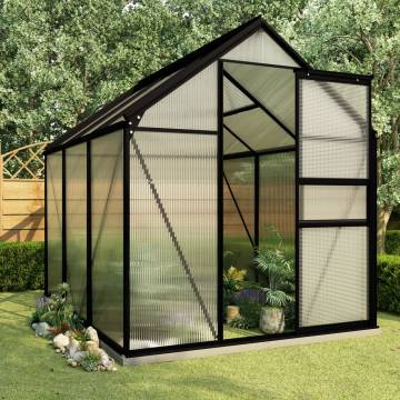 Greenhouse with Base Frame - Anthracite Aluminium 3.61 m²