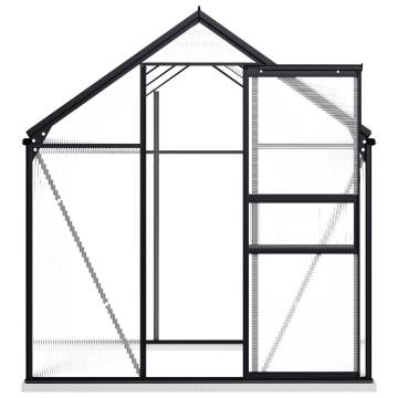 Greenhouse with Base Frame - Anthracite Aluminium 3.61 m²