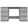 Stylish Grey Sonoma Writing Desk - 140x50 cm | HipoMarket