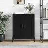 Sideboard Black 69.5x34x90 cm Engineered Wood Colour black Quantity in Package 1 