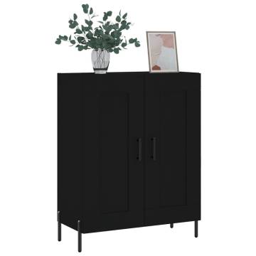 Classic Black Sideboard - 69.5x34x90 cm Engineered Wood