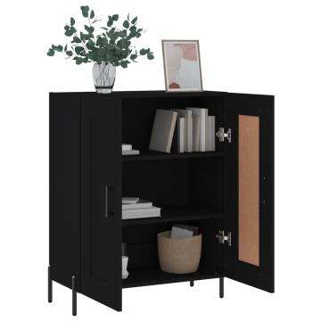 Classic Black Sideboard - 69.5x34x90 cm Engineered Wood