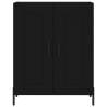 Classic Black Sideboard - 69.5x34x90 cm Engineered Wood