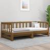 Pull-out Day Bed Honey Brown - Solid Pine Wood 80x200 cm