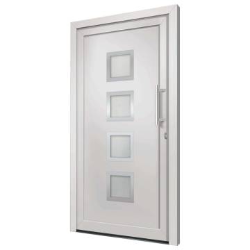 Front Door White 88x200 cm - Elegant & Secure Design