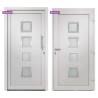 Front Door White 88x200 cm - Elegant & Secure Design