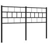 Stylish Black Metal Headboard 150 cm - HipoMarket UK