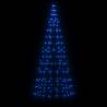 200 LEDs Blue Christmas Tree Light for Flagpole - 180 cm