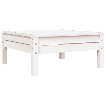 Garden Sofa 3-Seater White Solid Pine | Hipomarket UK