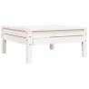 Garden Sofa 3-Seater White Solid Pine | Hipomarket UK