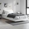 White Bed Frame 90x200 cm - Durable Engineered Wood