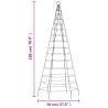 200 LEDs Blue Christmas Tree Light for Flagpole - 180 cm