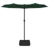 Double-Head Parasol Green 316x240 cm - Stylish Sun Protection