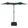 Double-Head Parasol Green 316x240 cm - Stylish Sun Protection