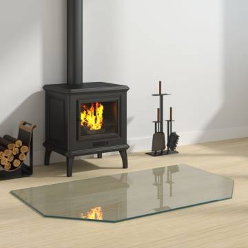 Fireplace Glass Plate Hexagon 100x60 cm - Premium Protection