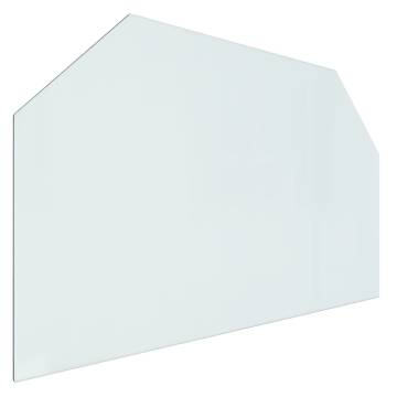 Fireplace Glass Plate Hexagon 100x60 cm - Premium Protection