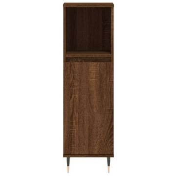 3 Piece Brown Oak Bathroom Cabinet Set | Stylish & Practical