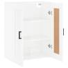 High Gloss White Wall Mounted Cabinet 69.5x34x90 cm