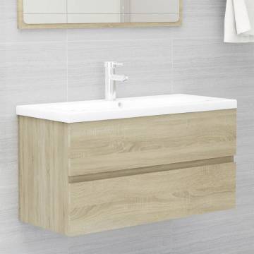 Stylish Sink Cabinet with Built-in Basin | Sonoma Oak Design