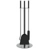 4 Piece Fireplace Tool Set - Durable Steel for Homes