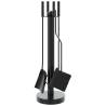 5 Piece Steel Fireplace Tool Set - Durable & Stylish | HipoMarket