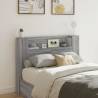 Headboard Cabinet with LED Grey Sonoma 140x16.5x103.5 cm Colour grey sonoma Size 140 x 16.5 x 103.5 cm Quantity in Package 1 